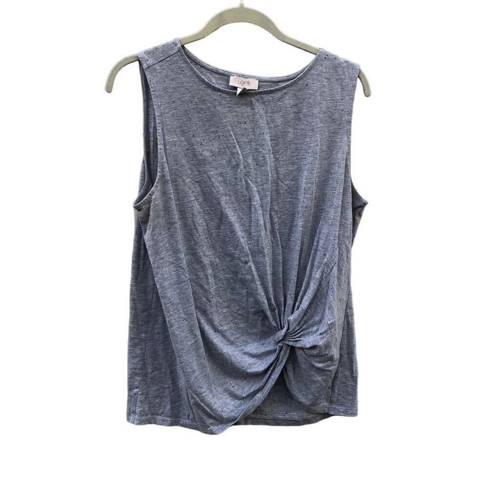 Loft Outlet tank size Large (L) Great Knotted Style Heather Grey